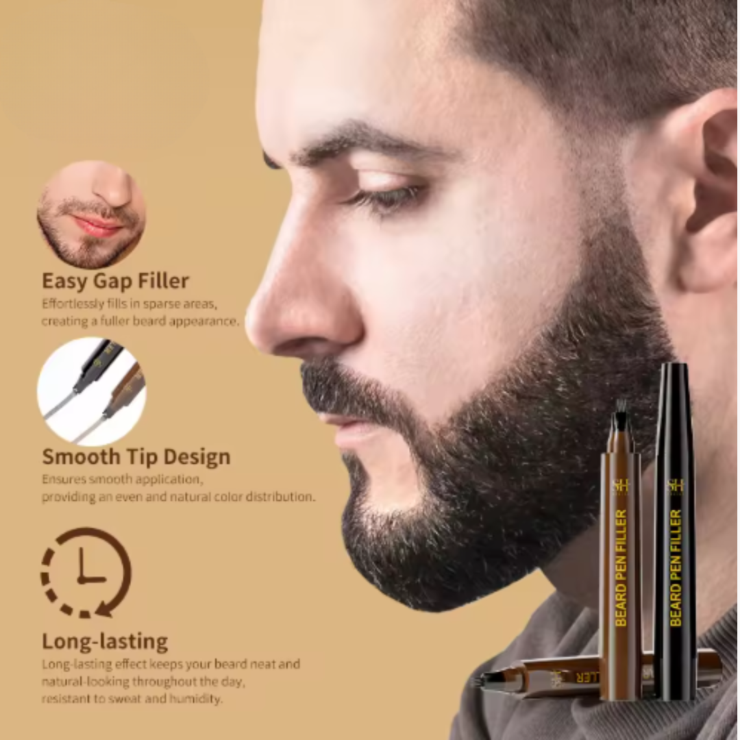 BeardInk Pro – Waterproof Beard & Mustache Filler Pen